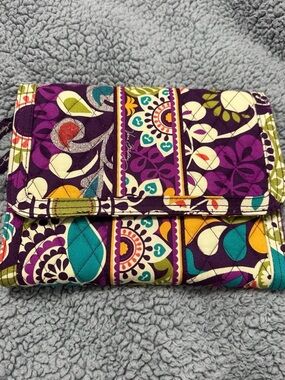 Vera Bradley Hanging Travel Organizer Plum Crazy Cosmetic Case